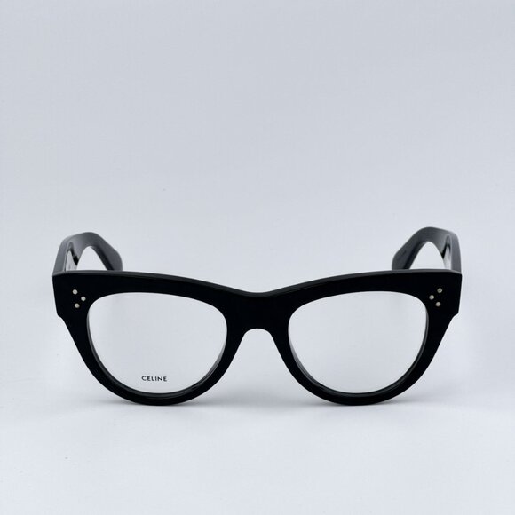 Celine CL5003IN 001 BRAND NEW Eyeglasses Black Demo Cat Eye Women - Picture 5 of 13